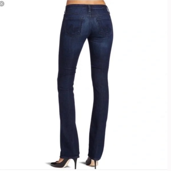 AG Adriano Goldshmied The Ballad Slim Boot Navy Blue size 31 - Picture 2 of 15